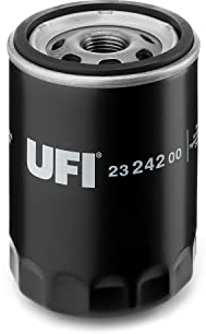 UFI Filters, Filtro Olio 23.242.00, Filtro Olio per Ricambio, Adatto a Auto, Applicabile su Diversi Modelli Ford e Mazda