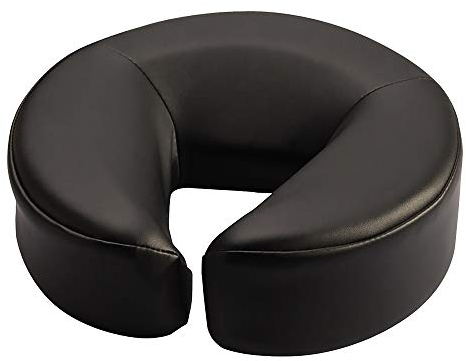 Master Massaggio, cuscino per il viso per lettino da massaggio, in memory foam, nero