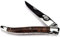 Forge De Laguiole Collection Taschenmesser - 12 cm - Griff Nussbaum - Klinge 10 cm und Backen glänzend