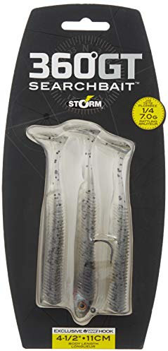 Storm 360GT Searchbait Minnow 3.5- 1/8 oz Smokin' Ghost SBM35SGH-18J: 360GT Searchbait Minnow 3.5- 1/8 oz Smokin' Ghost, Smoking Ghost, 3.5