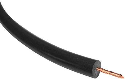 VOSS.farming câble enterré de 10m à Haute Tension, Extra vérifiée jusqu'à 20.000 Volt - Basse résistance: 0,025 Ohm/m - modèle Extra Flexible - câble à Terre pour installations de clôture électrique