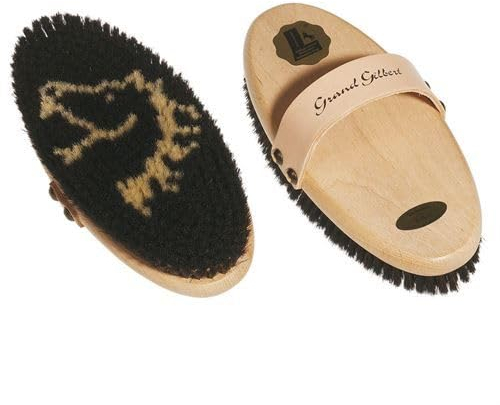 William Leistner Motiv-Kardätsche Grand Gilbert, Bio-Serie - Mittlere Kardätsche für den großen Putz - Rosshaar / Naturborsten - Tiefe Reinigung, Sanfte Exfoliation, Glänzende Haut