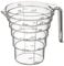 Yamazaki 2547 LAYER Measuring Cup 500 ml, clear, Tritan Resin, 14.5 x 11 x 12 cm