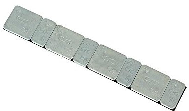 Pesi equilibratura strisce adesive Argento Piatto 60 G