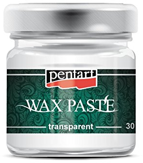 Wachspaste 30ml - transparent Metallfarbe, Bastelfarbe, Acrylfarbe