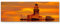 Leinwandbilder | Bilder Leinwand 150x50cm Maiden Tower kiz kulesi in Istanbul bei Sonnenuntergang