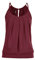 Lazzboy Damen T Shirt Tank Top Sommer Oberteile Blusen Ärmellos Stretch Tunika Top Sexy(Weinrot,XL)