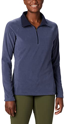 Columbia Glacial 4 1/2 Zip, Felpa In Pile Donna, Nocturnal, M-L