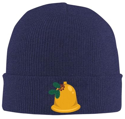 JCAKES Kleine Glocke Strickmütze Beanie Mütze Herren Wintermützen für Männer Herren Beanie Mütze Beanie Hüte für Frauen Wintermützen für Frauen Damen Hüte & Mützen Damen Wintermützen, marineblau, One