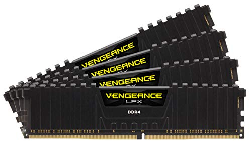 Corsair VENGEANCELPX32GB (4x8GB) Ddr43600(Pc4-28800) C181.35Vdesktop Memory -Black