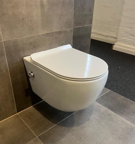 Taharet Dusch WC inkl. Kalt- und Warmwasser Armatur und Soft-Close Sitz