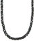 König Design 6 mm Königskette Armband Herrenkette Männer Kette Halskette Panzerkette, 60 cm Schwarz Edelstahl Ketten