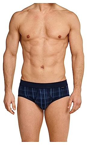Schiesser Herren 2 Pack Sportslip mit Eingriff - Classic, dunkelblau_172691, 5/ M