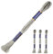 3 Docken Stickgarn je ca. 8m / Sticktwist 100% Baumwolle Stickerei verschiedene Farbwahl, Farbe :8842 dunkelgrau