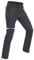 Wespornow Damen-Zip-Off-Wanderhose-Trekkinghose Atmungsaktiv Schnell Trockend Outdoorhose Abnehmbar Funktionshose Stretch Sommer Hosen (Grau, L)
