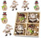 Decorazioni Albero di Natale in Legno, Albero di Natale Ornamenti Legno, Natale Ciondolo in Legno, Trucioli di Legno Decorativi da Appendere Colorati per la Casa, Albero di Natale e Addobbi per Feste