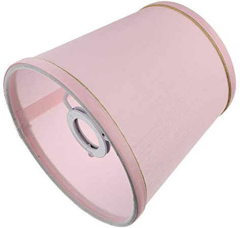 Beaupretty Lampenschirm, Trommelform, modern, handgefertigt, für Stehtischlampen, Lampenschirm, Wandleuchter, Lichtschutz, für Zuhause, Büro, Geschäft, Rosa