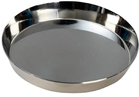 Kerzenteller Edelstahl poliert für Ø 8 cm Kerzen