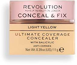 Revolution Conceal and Fix Ultimate Coverage Concealer hellgelb