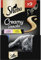 SHEBA Beutel Creamy Snacks für Katzen mit Huhn und Lachs cremiger Snack 7 x 9 x 12g