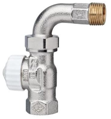 Heimeier V exakt II Thermostatventil einstellbar + Biegung 1/2