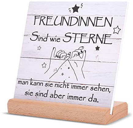 Juratar Beste Freundin Geschenke, Holzschilder Heimat Dekoration Valentinstag Geschenke für Freundin, Geschenk Freundin Geburtstag, Geschenke für Frauen Schwester Freundinne