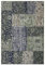 Hanse Home Teppich Kirie – Patchwork Teppich Kurzflor Modern Vintage Design Teppiche für Esszimmer, Wohnzimmer, Kinderzimmer, Flur, Schlafzimmer, Küche – Grün 80x150cm, 105447-80x150
