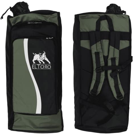 elToro Wave - Rucksack für Bogenschützen, Pfeil und Bogen sicher verstauen mit Schutz, für Recurvebogen Mittelstück und Wurfarme (Grün)