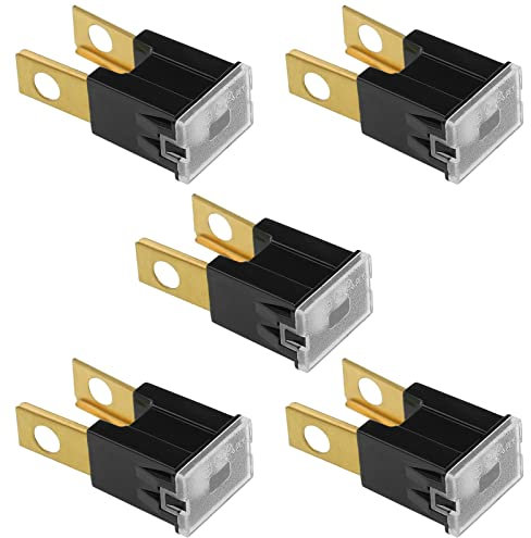 EMSea 5PCS Blade-Mounting Car Fuse 32V 80A Tridge Fuse Male Terminal Blade J Case Box for Car Truck SUV Boat Electrical Devices Vehicles