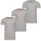 riverso Tshirt Herren Regular Fit RIVLenny 3er Pack Set Rundhals Kurzarm Sommer Tee Shirt leichte Baumwolle Flammgarn Einfarbig Grau 5XL, Größe:5XL, Farbe:Smoke Grey