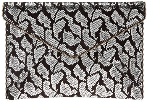 Rebecca Minkoff Damen Leo Kupplung, schwarz/Silber
