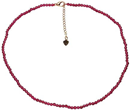 Collana girocollo con perline fatta a mano per donne & Ragazze | Pietre Preziose Naturali Collana Girocollo con Pietre Preziose di Guarigione di Cristallo (Rosa)