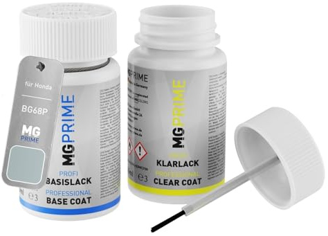 MG PRIME Autolack Lackstift für Honda BG68P Fjord Mist Pearl + Klarlack