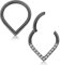 Adramata G23 Titan Helix Piercings für Damen Herren Titan Septum Piercing 16G V-förmige nasenpiercing Ring Hypoallergen CZ Knorpel Helix Tragus Ohrringe Ohrpiercing Titan Nasenring Piercing