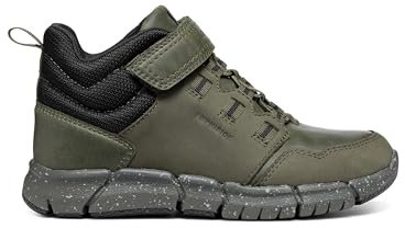 Geox J Flexyper Boy B Abx, Stivaletti Bambini e ragazzi, Dk Green Black, 39 EU