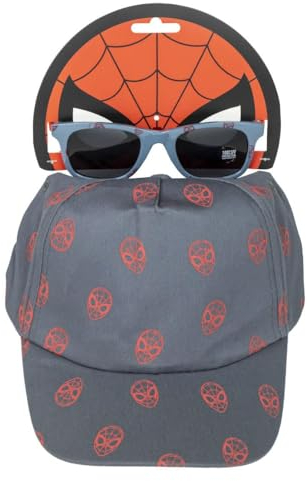 CERDÁ LIFE'S LITTLE MOMENTS Unisex Kids Spiderman Mütze und Sonnenbrille im Set Sunglasses, Multicolor, Standard