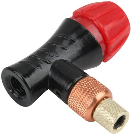 Pompe à CO2 de Vélo, Adaptateur de Pompe à Vélo pour Cartouche 16g CO2 Velo, pour Vélos de Montagne et de Route, Valve de Cartouche de CO2 avec Double Connexion