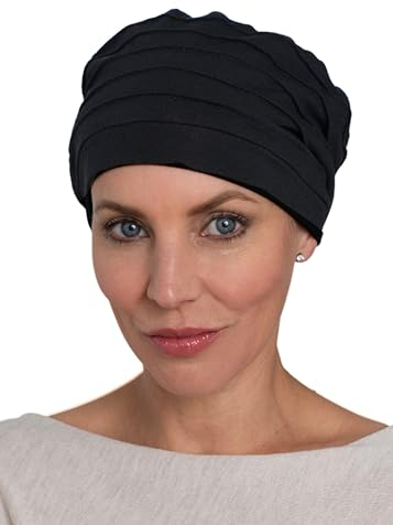 Deresina Harmony Volumed Headwear, Bamboo Chemo Headwear for Women, Noir , taille unique