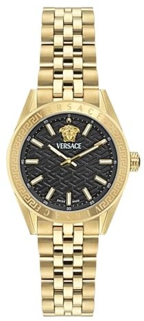 Versace Damen Analog Quarz Armbanuhr V-Code