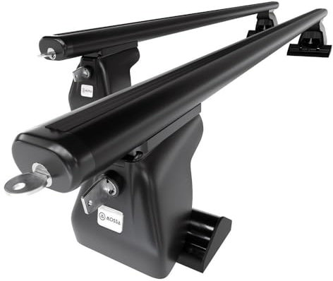 Mossa - Alu-Dachträger kompatibel mit Citroen Jumpy III Van (2016- ) - schwarz Dachträger Dachgepäckträger - Montagepunkte 1