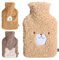LKH Hot Water Bottle with Cover 1 Litre Hot Water Bottle for Adults with Washable, Super Soft Sherpa Cover for Kids, Adults & Teens Best for Neck, Shoulder, Period Pain Relief Hot Water Bottles