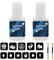 2 Flaschen Hautkleber Glitzer Tattoo Kleber Hautkleber Für Glitzertattoos Kinder Tattoo Kleber Glitzer-Gel-Tattoo-Kleber, Glitzerndes Glitzer-Kosmetikband Mit Doppelseitigem Pinsel-Tattoo-Aufkleber
