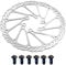 Raheem 2Pcs 160mm Disc Brake Rotor with 12 Pcs Screws Bike Disc Bike Brakes for MTB Parts Carrera Bike Parts G3 Stainless Steel Bicycle Disc with Bolts for Road Bike Mountain Bike MTB BMX?14Pcs) (14)