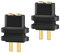 Pqahffowr 2 Uds 2 0,78Mm Enchufe Hembra Doble Aguja Enchufe Auricular Convexo Hembra Enchufe para 0,7-0,8Mm Macho Pin Negro