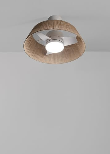 CREATE / WIND LAMP NATURAL WOVEN/Ventilador de techo con luz con mando / 25W, Programable, Ø60 cm, función verano-invierno, luz led 3 temperaturas, cuerpo de cuerda, flujo aire concentrado