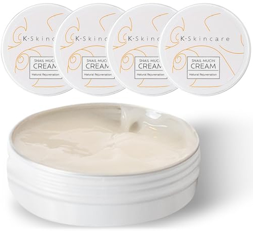 x4 Premium Snail Mucin Essence Cream with Hyaluronic Acid – Advanced Skin Repair, Deep Hydration, Blemish & Fine Line Reduction – Korean-Inspired Formula, 90ml