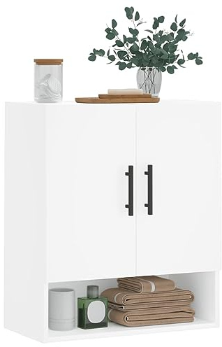 Tomostar Hängeschrank für Badezimmer, Hängeschrank, Weiß, 60 x 31 x 70 cm, Holz