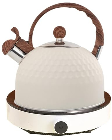 Kettle - 2.5L Instant Whistling Teapot | Whistling Kettle with Suitable Rubber Wrapped Handle, Teapot for Home, Bar, Restaurant, Office and P