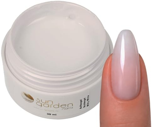 UV Milky White Gel – Aufbaugel – Frenchgel Nagelgel – UV/LED Härtend für Naildesign und Nailart – Buildergel – 30 ml (1 Pack)