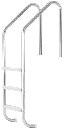 VEVOR Swimming Pool Ladder, 3-Step Stairs with Double Handrails, Non-Slip Heavy Duty Wide Steps, Stainless Steel Frame, 265 lbs Capacity for 48-54 in Inground Pools Entry/Exits, Indoor & Outdoor